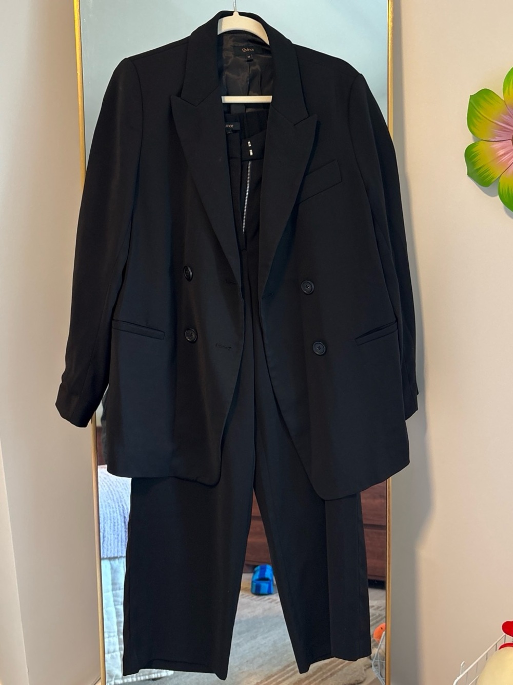 Quince Double-Breasted Suit Jacket and Trousers